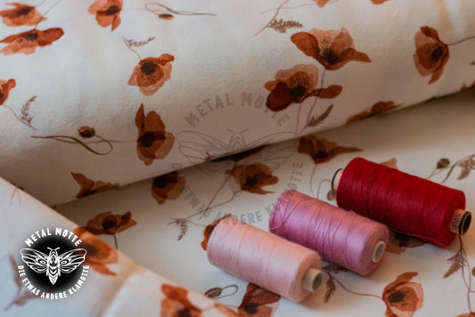 Bio Baumwolljersey - "Mohnblumen" - Family Fabrics