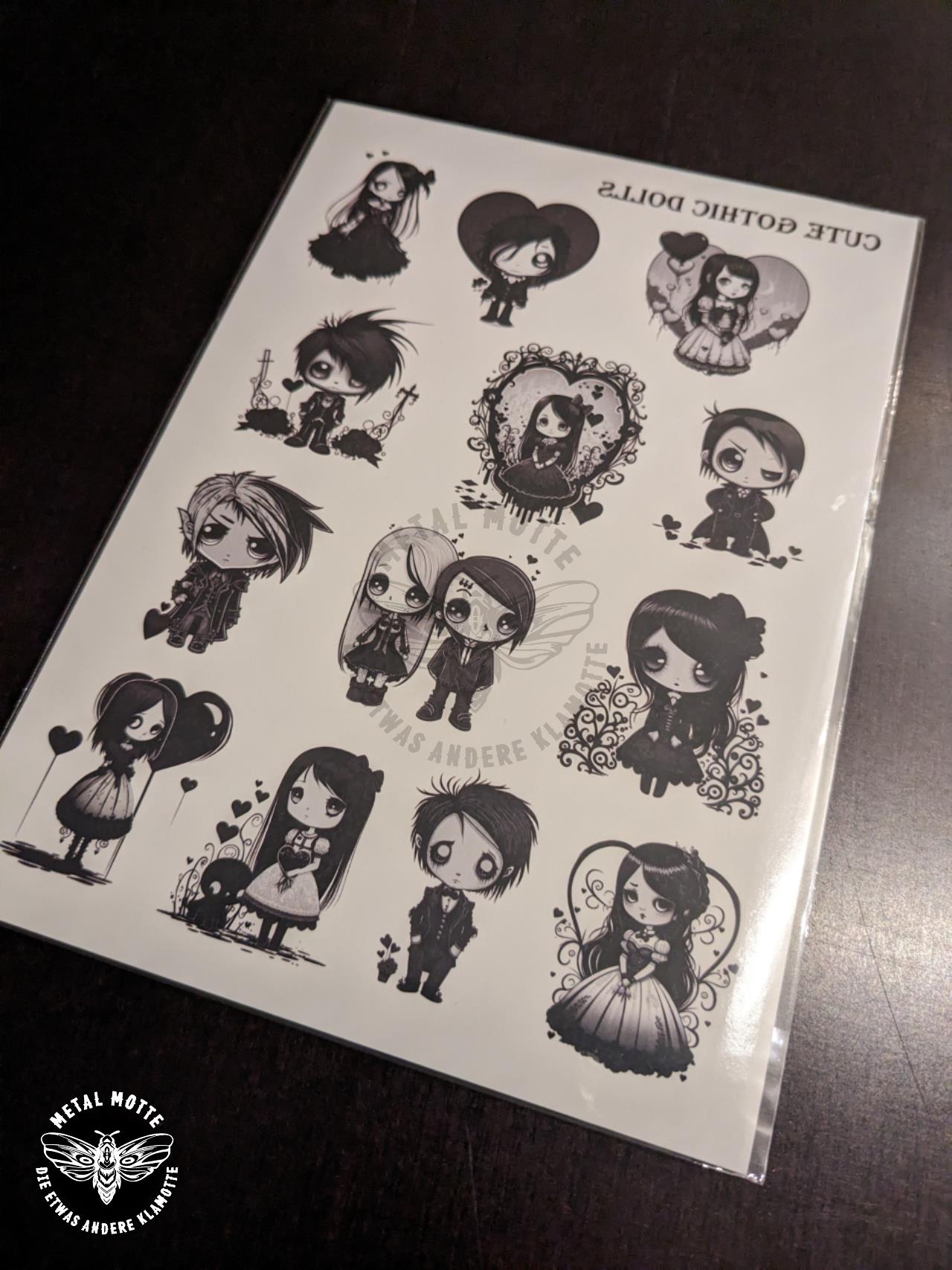 Kindertattoos - "Cute Gothic Dolls"