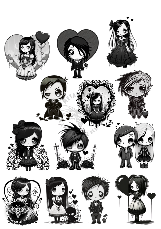 Kindertattoos - "Cute Gothic Dolls"